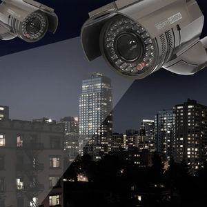 이시아르 모형 감시 카메라 CCTV 블랙 방범 보안 태양열 건전지 도둑 실내 실외 가짜