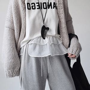 오간자 프릴 레이어드 랩스커트