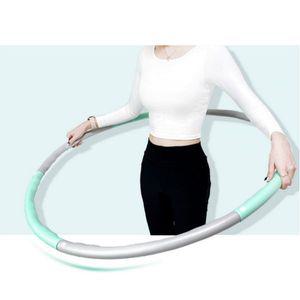 도톰한 돌기형 다이어트 지압 소프트 훌라우프 1.2KG 실내용 무소음 NBR 쿠션 뱃살 홈트 운동 분리가능