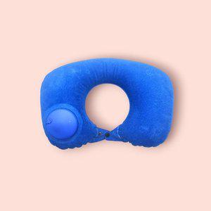 펌프 내장 휴대용 목베개 쿠션 블루 1P (WFFTIIH)