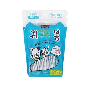 에티펫글로우 귀청소 귀봉 100p/애완견/동물/애완/눈꼽/다용도/반려동물/애완/반려용/펫전용/애견카페