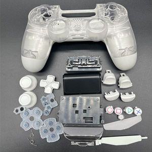 PS4 Pro JDS-050 JDS-055 JDM-050 JDM-055 컨트롤러용 교체 투명 하우징 쉘 케이스 하드 플라스틱 커버