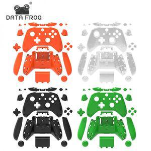 데이터 프로그 Xbox One 슬림 S 컨트롤러 하우징 풀 세트 교체 쉘 맞춤형 조이스틱 케이스 커버 수리 부품