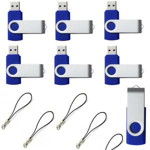 컵섀도우 USB 50팩 USB2.0 플래시 드라이브 8GB 엄지 메모리 스틱 점프 벌크 lcwamy USB(파란색, 로고 없음)