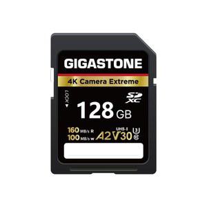[5년 무료 데이터 복구] 기가스톤 128GB SD 카드, 4K 카메라 익스트림, A2 V30 U3 C10 SDXC 메모리 카드 고속, 캐논 니콘 소니 펜탁스 코닥 올림푸스 파나소닉 디지털 카메라와 호환됨