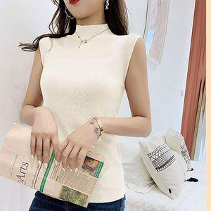[옷자락]여자 여름 시스루 이너 브라탑 반폴라 슬리브리스 민소매 나시_P339994004