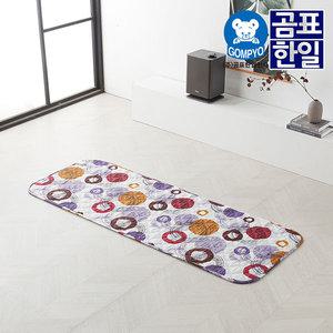 곰표한일 전기요 1인용 무자계 싱글 전기 침대 매트 노블 도트 소형