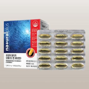 내츄럴플러스 초임계 알티지 오메가3 앤 비타민D 1301.2mg x 60캡슐