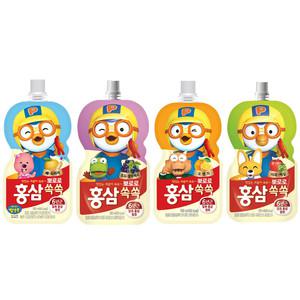 뽀로로 홍삼쏙쏙 10+10 골라담기 100ml 20개 배도라지 사과매실 포도 블루베리 오렌지 어린이홍삼