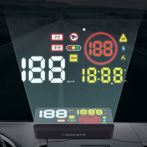 로드메이트 GPS 자동차 속도계 HUD QR100 헤드업디스플레이 과속카메라사전알림