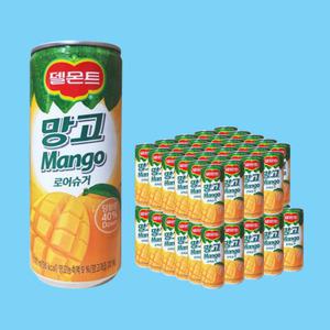 델몬트 망고 로어슈거 240mlx30캔x2박스 과일캔음료