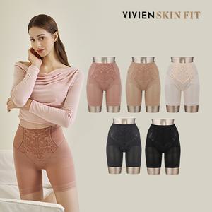 비비안 스킨핏 사각 롱 거들 팬티 패키지 5종_V111