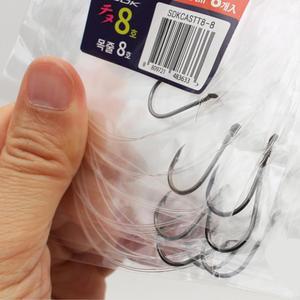 개별포장 원투 낚시 목줄 채비 8개입 바늘 케미 도래