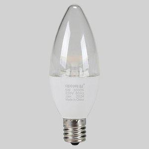 촛대구 LED 5W E17 투명 전구색 KS (WFGW5Q6)