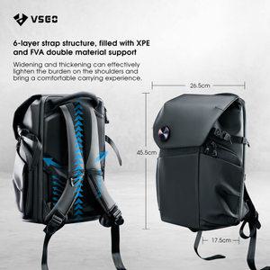 카메라 가방 VSGO 배낭 전문 DSLR/SLR 대용량 소니 캐논 니콘 호환 DJI 스태빌라이저 20L
