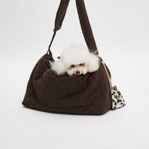 [롯데백화점]루이독 초코 브라운 울 슬링백 Petit