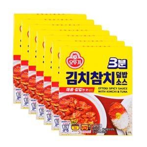 오뚜기 3분 김치참치 덮밥소스 150g x 7개 / 매운 칼칼한맛