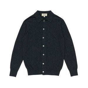 [벨리프]Essential Cotton Comfort Collar Cardigan (Grey)