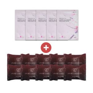 창원의 봄 마스크팩 5매 + 아모레 카운셀러 나비 퍼퓸드 솝 (지일 비누) 70g 10개 화사한 프로럴 향취