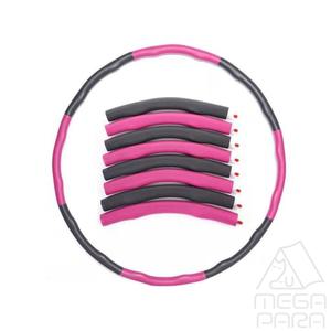 MEGAPARA 유닛키즈 소프트 폼 훌라후프 핑크그레이 간단한운동 뱃살빼기 실내용훌라후프 간편한운동