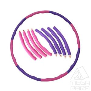 MEGAPARA 유닛키즈 소프트 폼 훌라후프 핑크퍼플 간단한운동 뱃살빼기 홈트족 학교체육용품