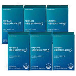 닥터에스더 여에스더 식물성 알티지 오메가3 60캡슐 x 6개