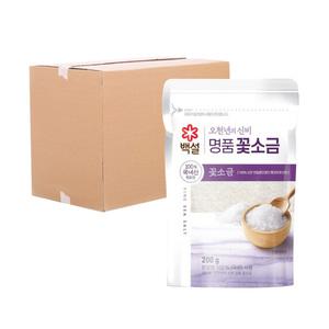 (박스) CJ 오천년의신비 명품천일염 꽃소금 200g 20입