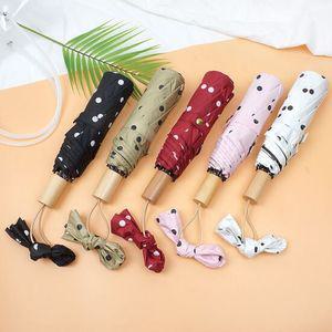 5칼라 땡땡이 3단 우산 양산 자외선 UV차단 MA40