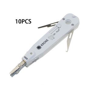 이더넷 LAN 네트워크 Cat5 RJ45 통신 전화선 RJ11 케이블 패치 패널센서가있는 10개 세트 KRONE LSA-Plus