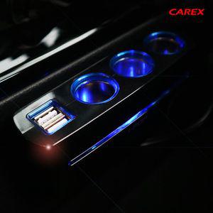 아이팝블루라인듀얼USB 3구소켓 멀티소켓 시가소켓 시거잭 차량용usb시거잭 차량용충전