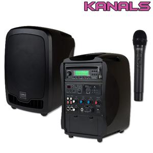 AT-117BN카날스 150W 충전식 엠프 1채널 무선 마이크,블루투스 CD,USB,SD