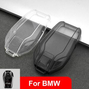 키케이스 투명 TPU 케이스 BMW G30 G12 G11 G32 G31 시리즈 I8 I12 I15 G01 X3 X4 G02 G05 X5 G07 X7 액세서리 LED 디스플레이