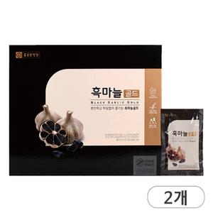 종근당건강 흑마늘 골드 80ml 60포 x 2박스(총120포) 국산 흑마늘진액