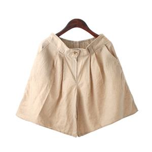 셔플린 마 5부 치마 바지 국내생산 여성 여름 썸머 반바지 팬츠 고무줄 벤드 주머니