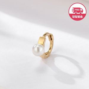 당일발송 14K 클래식 진주 미니 원터치 링 피어싱 S 한쪽 JAE40833