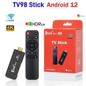 TV98 TV 스틱, 안드로이드 12 1, 4K HD, 2GB, 16GB, 4G, 5G, 듀얼 와이파이, 스마트 TV 스틱, 미디어 플레이어, TV 리시버, 안드로이드 TV 스틱