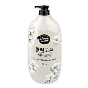 샤워메이트 내추럴 클린코튼 바디워시 1.2kg -TJ 바디워시 샤워메이트 목욕 샤워 바디클렌저 샤워용품