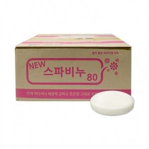 업소용 스파비누 화이트 1박스 80개입-Z 미용비누 사우나비누 골프장비누 숙박업소비누 업소용비누 매장비