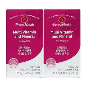 프라임헬스멀티비타민과미네랄포우먼1,480mg x 90 x 2 코스트코 마켓송지