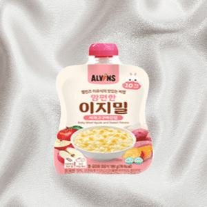 엘빈즈이유식 맘편한 이지밀 이유식 10개월이상 사과고구마진밥 맛있는 아기밥 100g 20개
