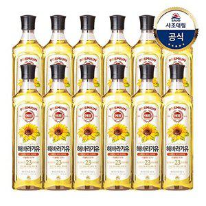 [사조대림][T][사조대림] 해바라기유 900ml x12개