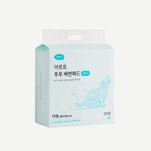 강아지 반려동물 푸푸 배변패드 프레시 (대형) 30매