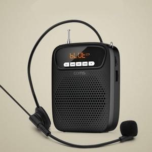 COMS 휴대용 블루투스 스피커 유선 마이크 앰프 블랙