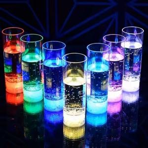 홈파티 붙이는 LED 컵받침 2p세트 술잔코스터 5cm