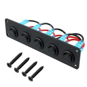 DIY LED 보드 라운드 끄기 SPST 빨강 대시 전기 로커 켜기 SPDT 토글 고양이