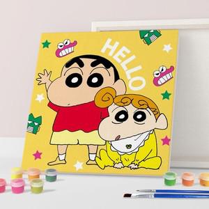 DIY캔버스형 짱구 그림그리기 20x20cm 짱구 짱아