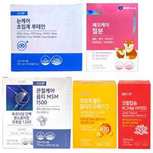 플러스엑스팜 헤모케어철분 관절MSM 초임계루테인 콘드로이친프로업 비타민하우스 오메가3 코랄칼슘 모음