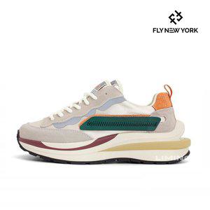 [프랑코페라로]FLY NEW YORK 플라이뉴욕 오버솔 패치워크 여성 스니커즈 베이지 FNW2201