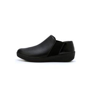 핏플랍 여성 슈퍼첼시 슬립온 블랙 레더 4cm HB786501