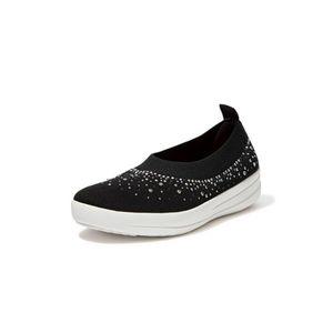 핏플랍 여성 우버니트 옴브레 크리스탈 블랙 슬립온 3.7cm HB786306